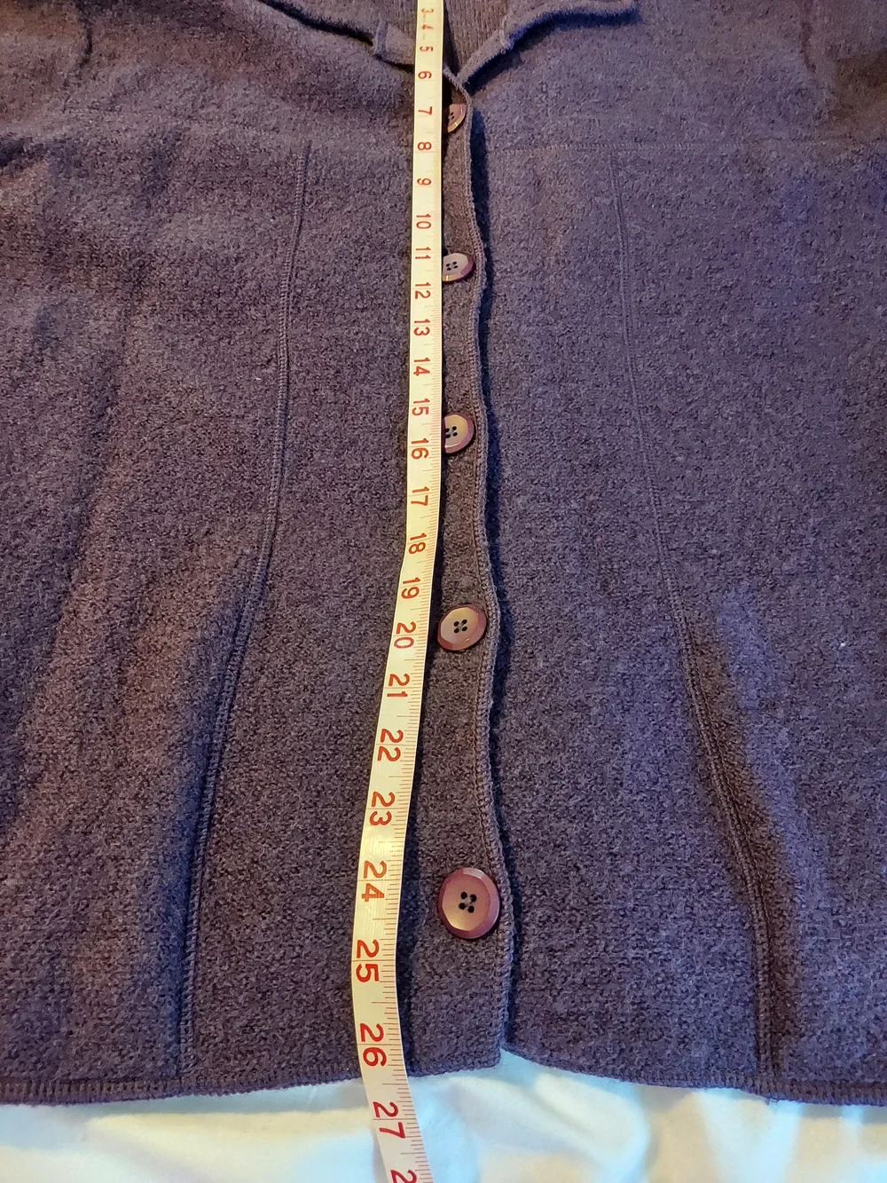 Cabela's Vintage Wool Blend Collared Button Up Cardigan Sweater Purple XL - Picture 6 of 10